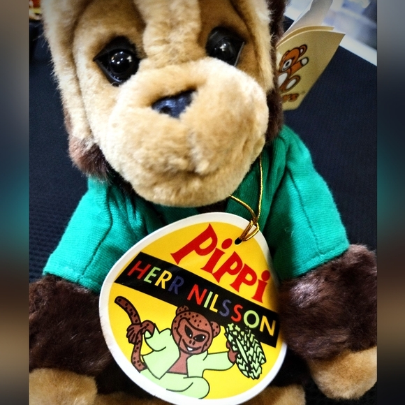 il_fullxfull.7083326306_pizt.jpg 2 Pippi Longstocking Monkey & Horse- Softtoys - Astrid Lindgren- + 97 VHS Movie